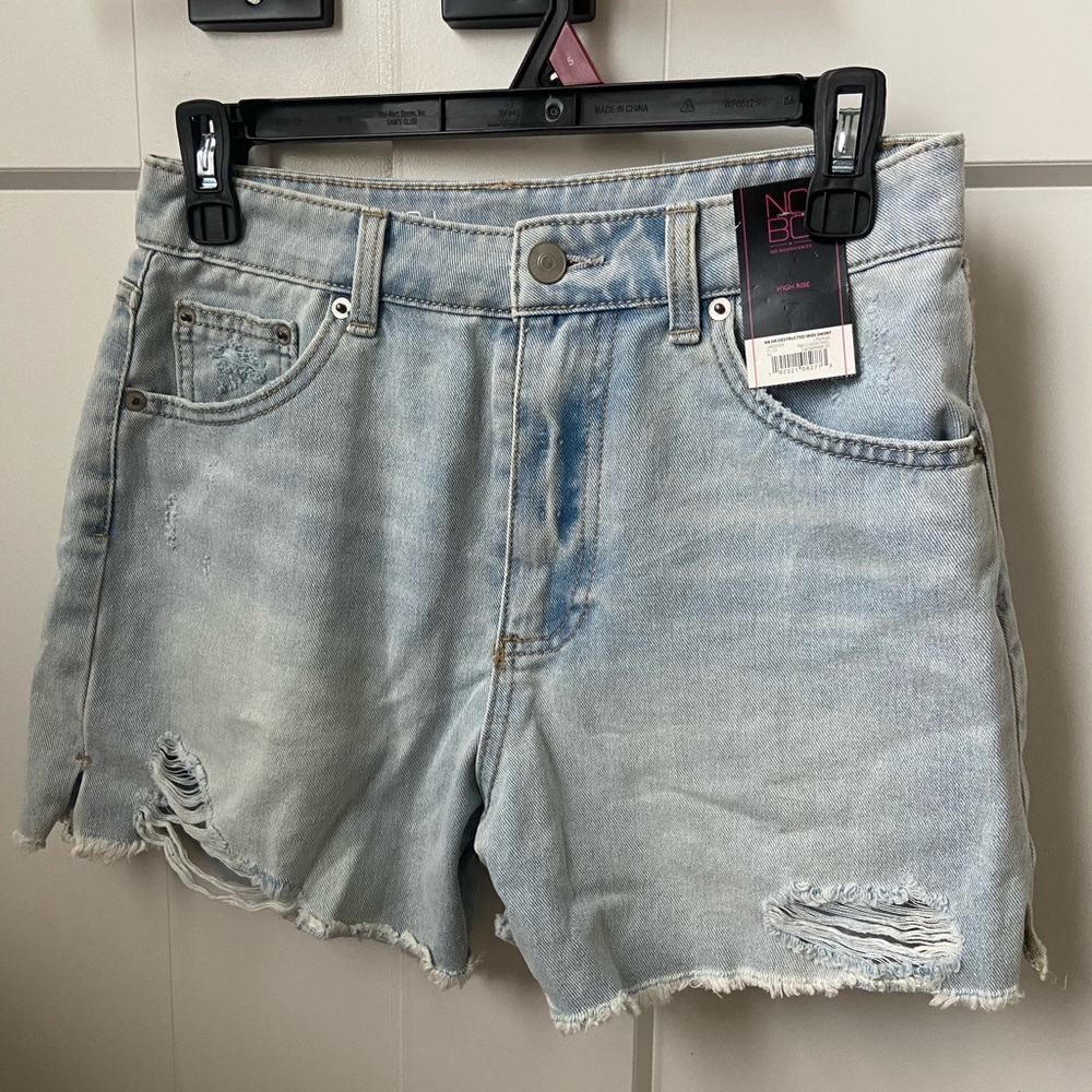 High Rise Denim Shorts